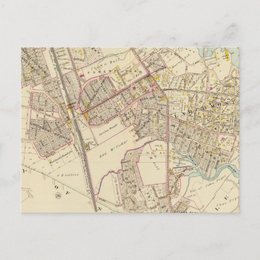 Mamaroneck, Larchmont, New York Postkarte (Vorderseite)