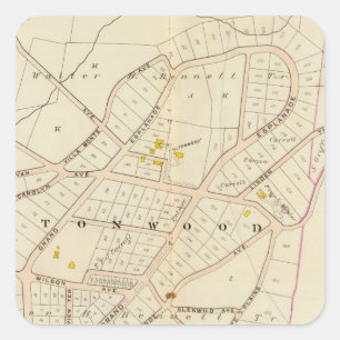 Mamaroneck Stadt, New York Quadratischer Aufkleber