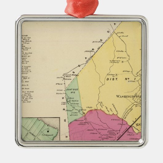 Mamaroneck Stadt, Orienta Silbernes Ornament (Vorne)