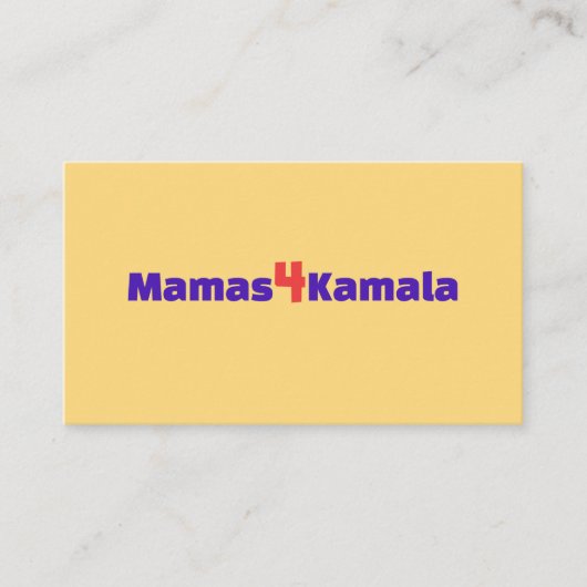 Mamas4Kamala-Karten Visitenkarte (Vorderseite)