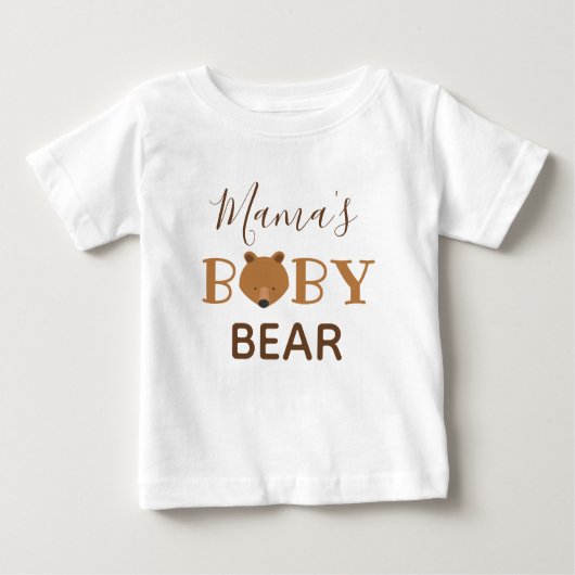 Mamas Baby Bear Baby T - Shirt (Vorderseite)
