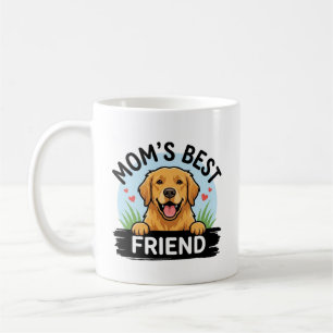 Mamas bester Freund Golden Retriever Hund Mama Tas Kaffeetasse