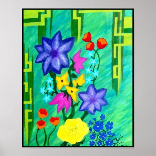 Mamas Blumen Poster (Vorne)
