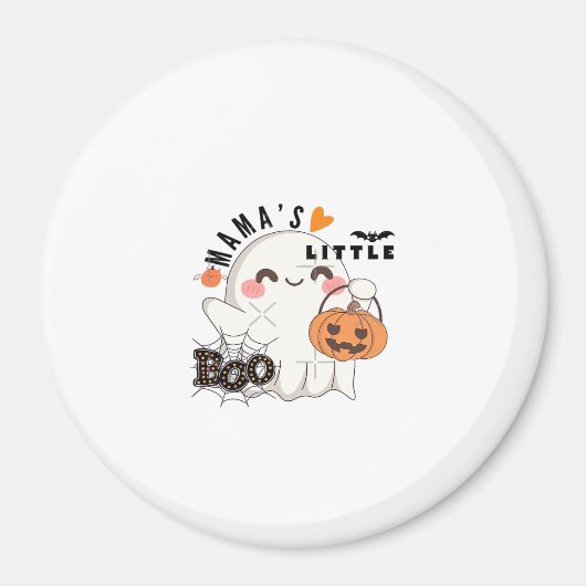 Mamas Boo - Niedliches Kawaii Halloween Boo 2025 G Magnet (Vorne)