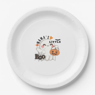 Mamas Boo - Niedliches Kawaii Halloween Boo 2025 G Pappteller