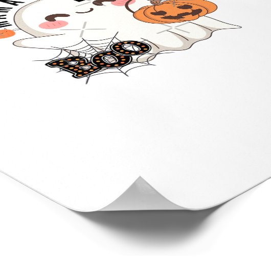 Mamas Boo - Niedliches Kawaii Halloween Boo 2025 G Poster (Ecke)