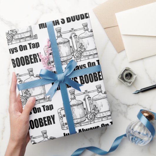 Mamas Boobery Jugs immer Gestochen Geschenkpapier (Schenken)