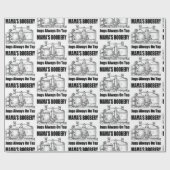 Mamas Boobery Jugs immer Gestochen Geschenkpapier (Flach)