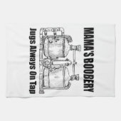 Mamas Boobery Jugs immer Gestochen Geschirrtuch (Horizontal)