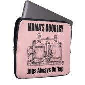 Mamas Boobery Jugs immer Gestochen Laptopschutzhülle (Vorne Rechts)