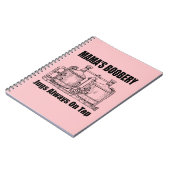 Mamas Boobery Jugs immer Gestochen Notizblock (Linke Seite)