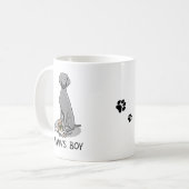 Mama's Boy Weimaraner (grau 1) Spielhundin Mutter  Kaffeetasse (Vorderseite Links)