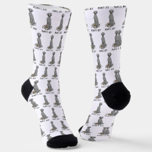 Mama's Boy Weimaraner (grau 1) Spielhundin Mutter  Socken