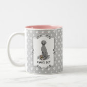 Mama's Boy Weimaraner (grau 1) Spielhundin Mutter  Zweifarbige Tasse (Links)