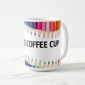MAMAS BUNTE STIFTE KAFFEETASSE (VorderseiteRechts)