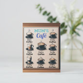 Mama's Cafe Postkarte (Stehend Vorderseite)