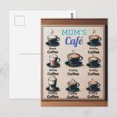 Mama's Cafe Postkarte (Vorne/Hinten)