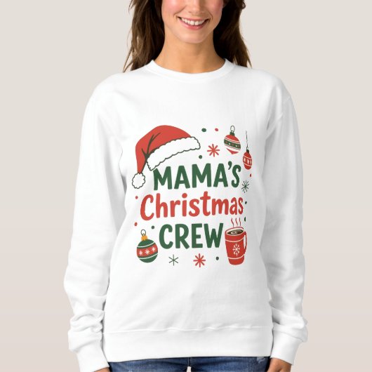 Mama's Christmas crew merry cute tee (Vorderseite)