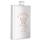 Mamas Club: Butterfly Boho Vintages Design Flachmann (Rechts)