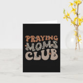 Mamas Club Leopard Christlich Mama Mütter Day Karte (Gelbe Blume)