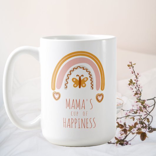 Mama's Cup of Happiness, benutzerdefinierte boho R Kaffeetasse