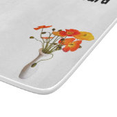 Mama's Cutting Board mit Vase aus Pflücken Schneidebrett (Ecke)