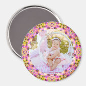 Mama's Day Mama Mommy Baby Girl Kind Foto Geschenk Magnet (Vorderseite/Rückseite)
