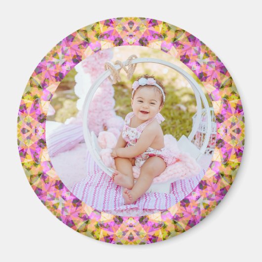 Mama's Day Mama Mommy Baby Girl Kind Foto Geschenk Magnet (Vorne)