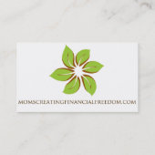 Mamas, die Finanzfreiheits-Geschäfts-Karte Visitenkarte (Rückseite)