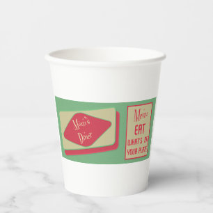 Mamas Diner Design der 50er Jahre Pappbecher