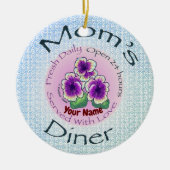 Mamas Diner Keramik Ornament (Vorne)