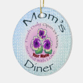 Mamas Diner Keramik Ornament (Links)