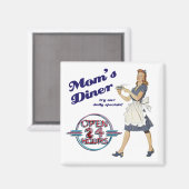 Mamas Diner Magnet (Vorderseite/Rückseite)