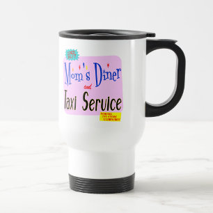 Mamas Diner und Taxi-Service Lustige Aufschrift Reisebecher