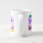 Mamas Diner und Taxi Service Retro Sprichwort Jumbo-Tasse (Rückseite)