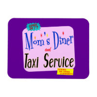 Mamas Diner und Taxi Service Retro Sprichwort