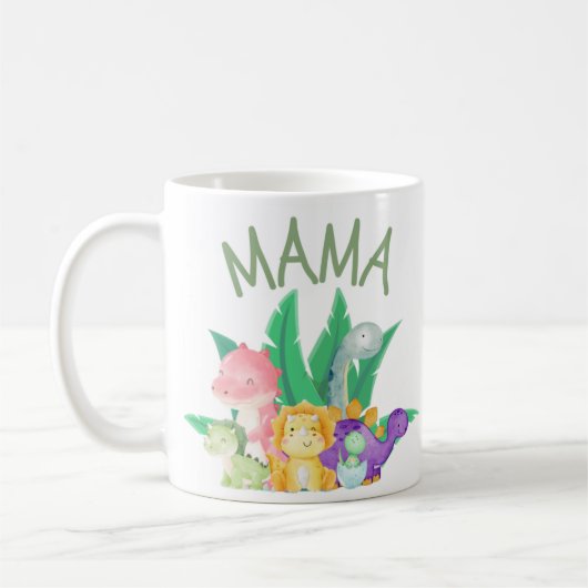 Mamas Dinos Kaffeetasse (Links)