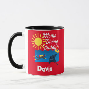 Mamas Diving Buddy Design - Combo-Tasse Tasse