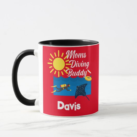 Mamas Diving Buddy Design - Combo-Tasse Tasse (Links)