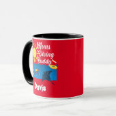 Mamas Diving Buddy Design - Combo-Tasse Tasse (Vorderseite Links)