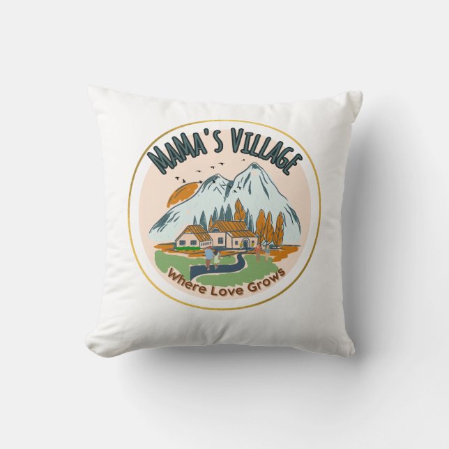 Mamas Dorf: Wo Liebe wächst Kissen (Vorderseite)