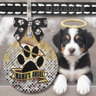 Mamas Engel Halo Pawprint Hund Haustiermarke