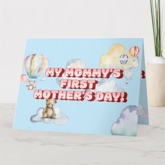 Mamas erstes Muttertagsgeschenk Karte (Vorderseite)