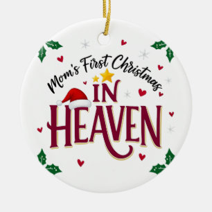Mamas erstes Weihnachten im Himmel Gedenkstätte Keramik Ornament