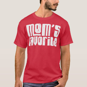Mamas Favoriten Vintager weißer Text T-Shirt