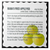 MAMA'S FREUNDLICHE APFELSCHIEN FLIESE (Vorderseite)