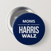 Mamas für Harris Walz Button (Vorne & Hinten)