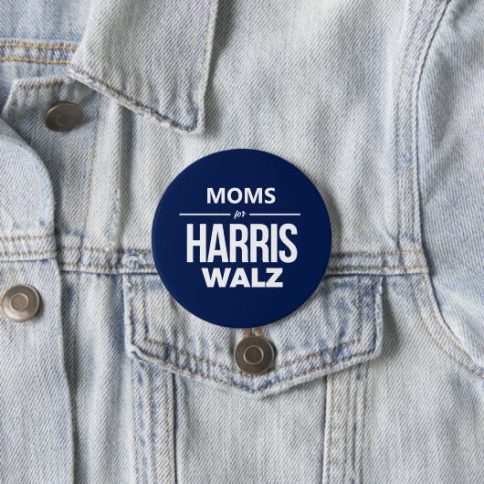 Mamas für Harris Walz Button (Beispiel)
