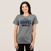 Mamas für Harris Walz Tri-Blend Shirt (Vorderseite voll)