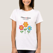  Mama's Garden Where Love Grows | Floral Typograph T-Shirt (Vorderseite)